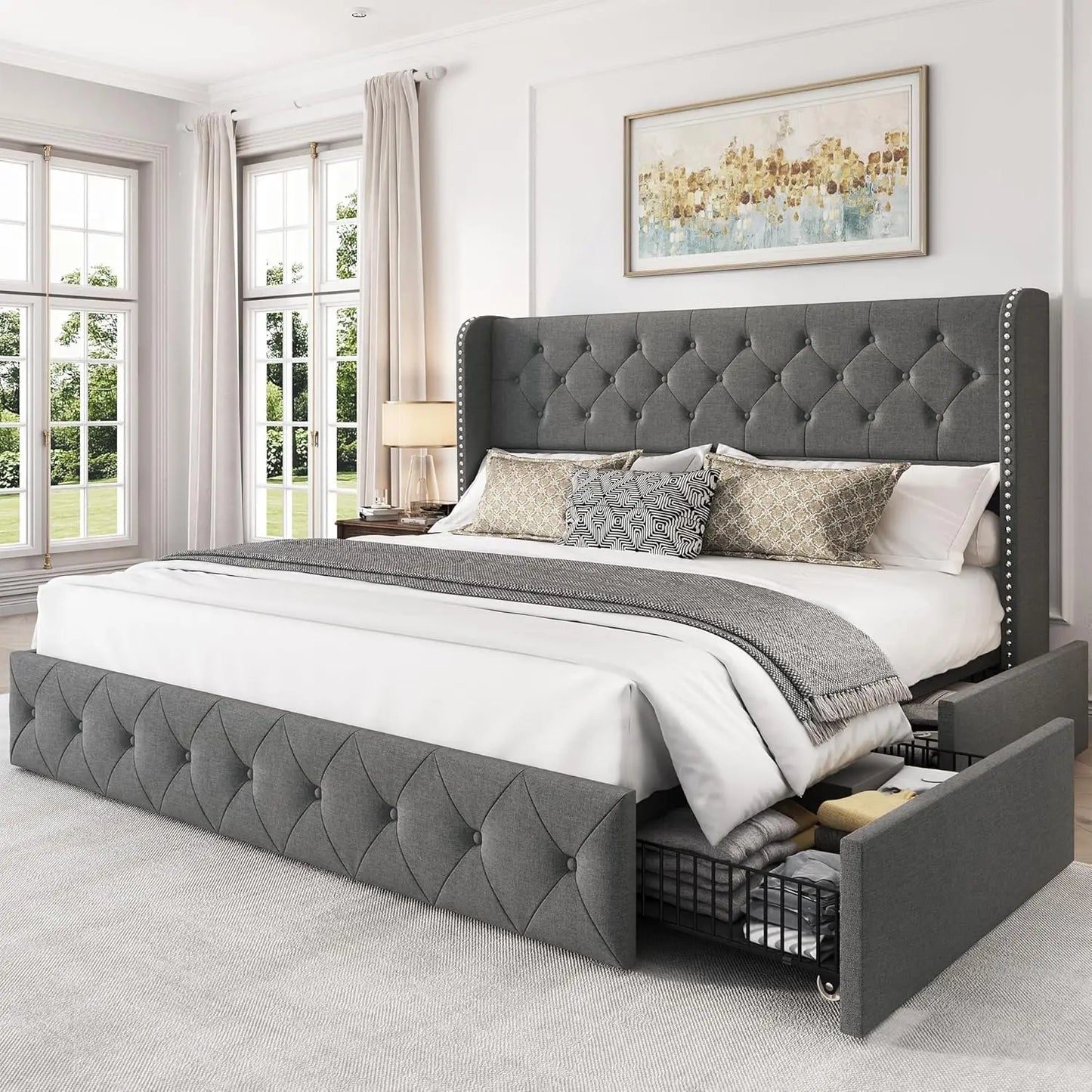 Bed Frame with Headboard