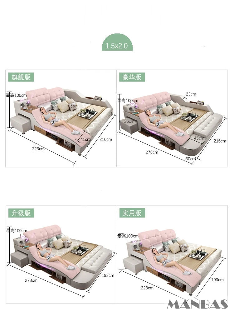 King Size Bed with Smart Technology