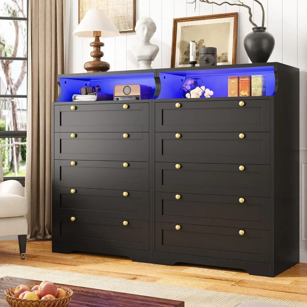 Tall Dresser with LEDs