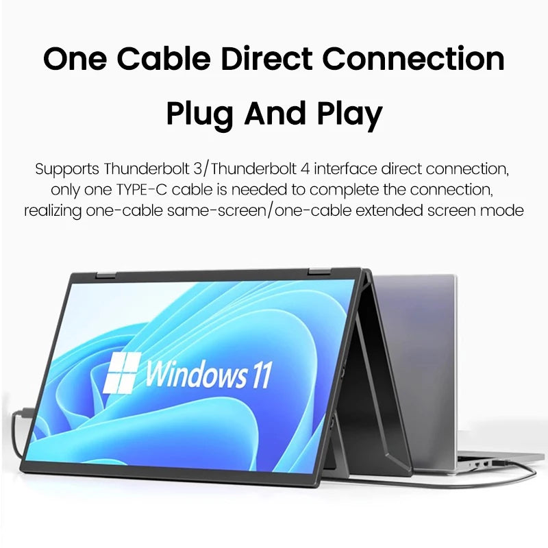 Dual Touch Screen Portable Monitor with stand