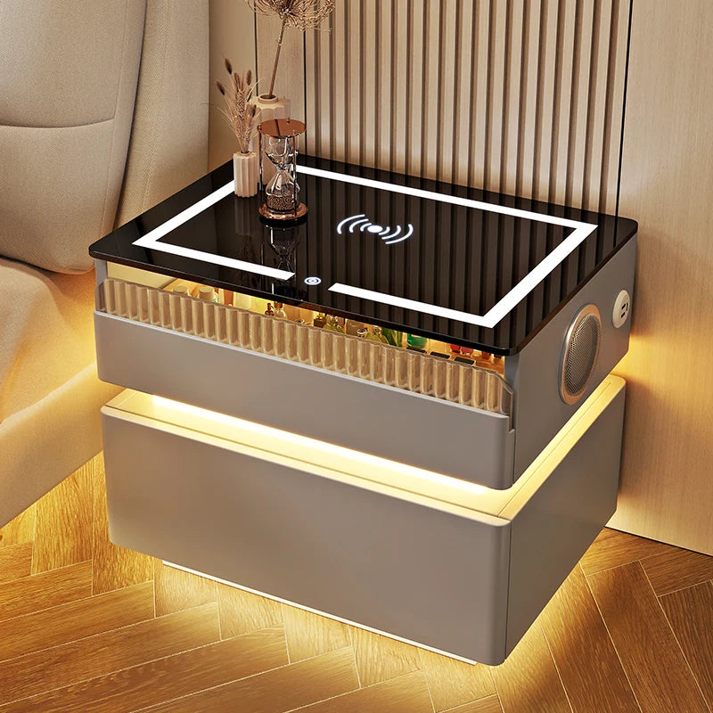 Bedside Table with Intelligent Sensor Light