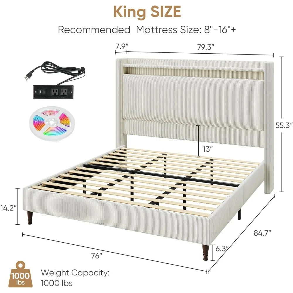 Bed Frame with Headboard