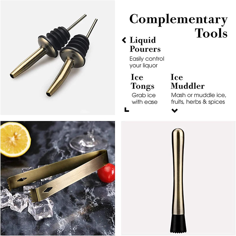 Cocktail Shaker Bar Set