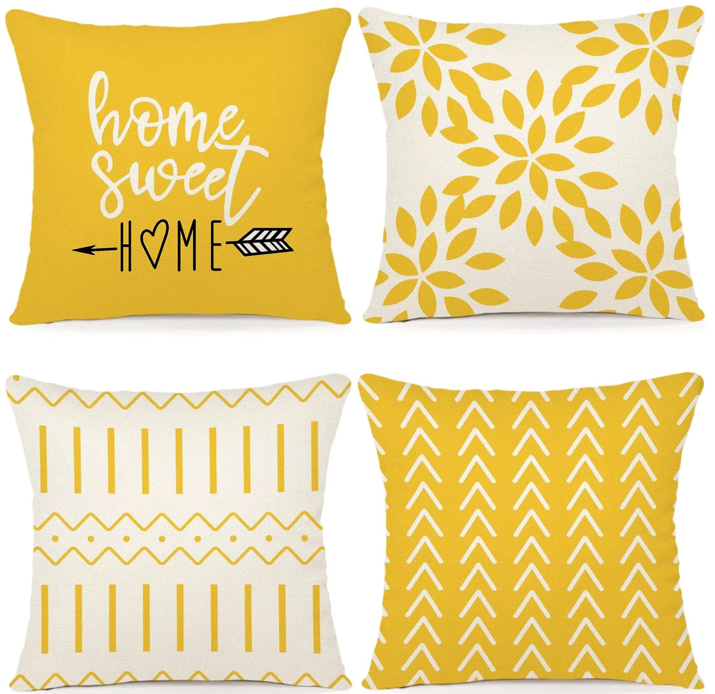 Set of 4 Decorative Pillow Covers