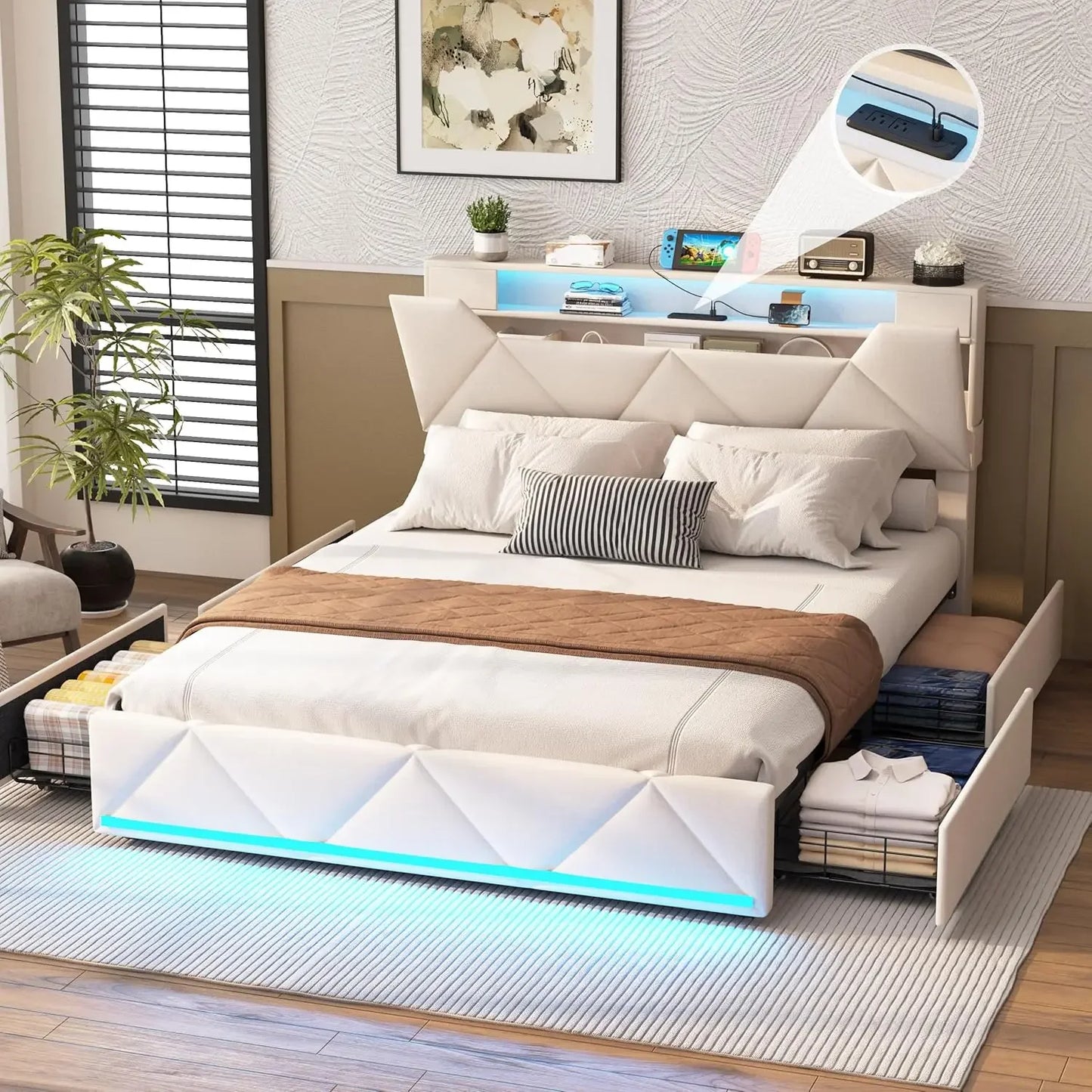 Bed Frame w/ Headboard