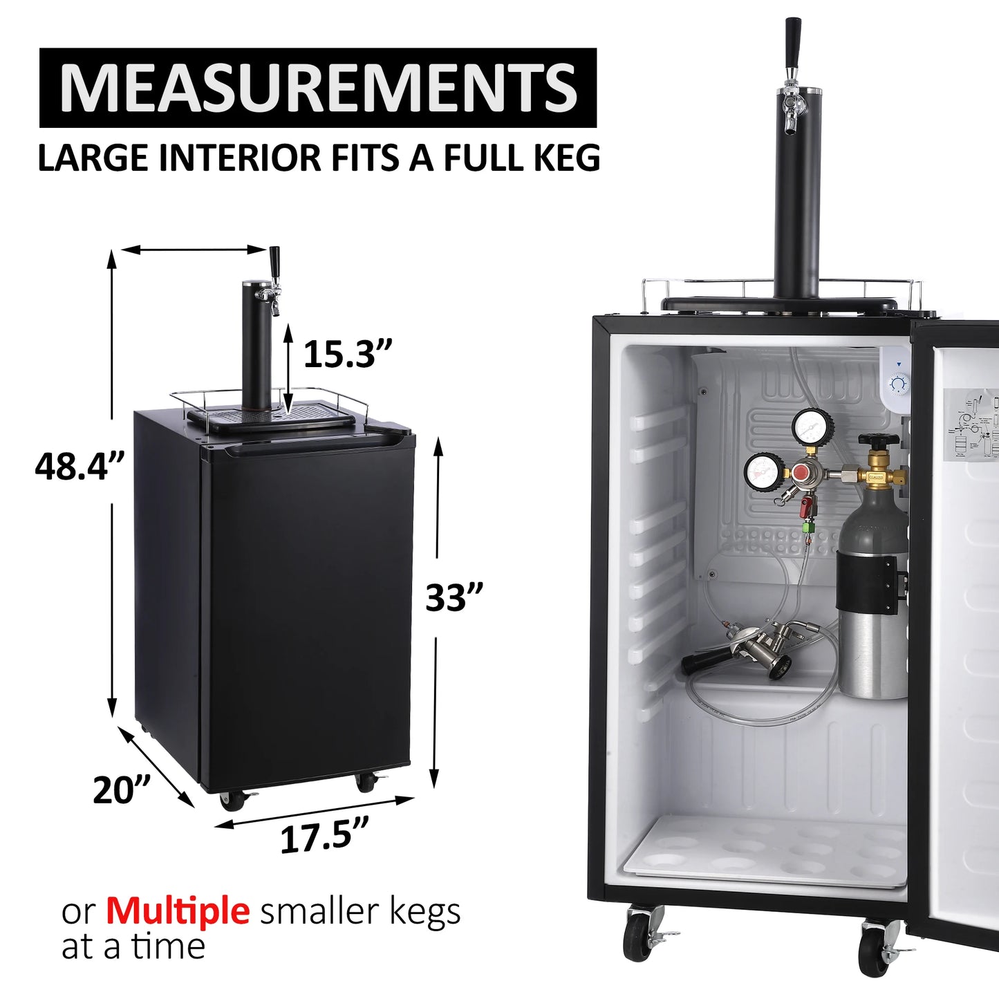 Full size Kegerator and Keg Beer Cooler