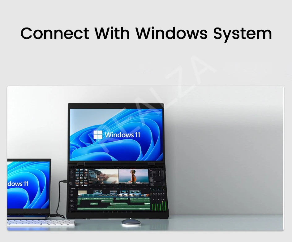 Dual Touch Screen Portable Monitor with stand