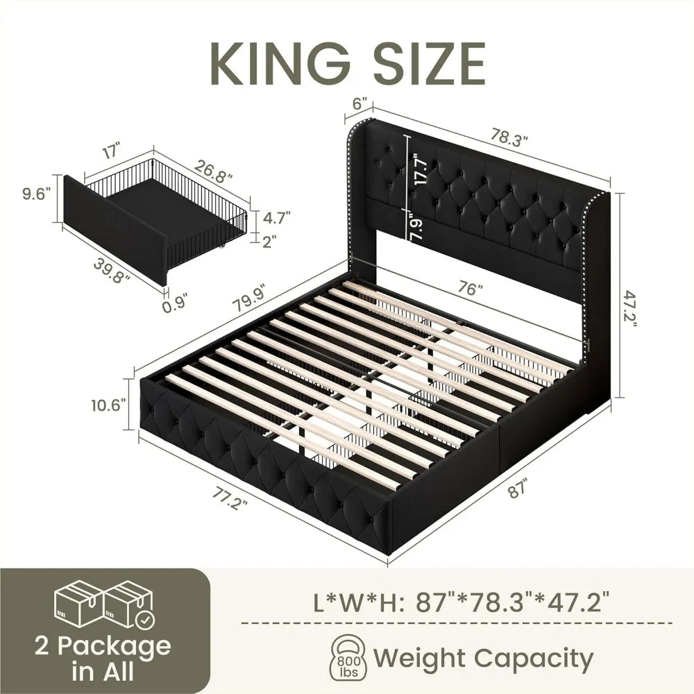 Bed Frame with Headboard