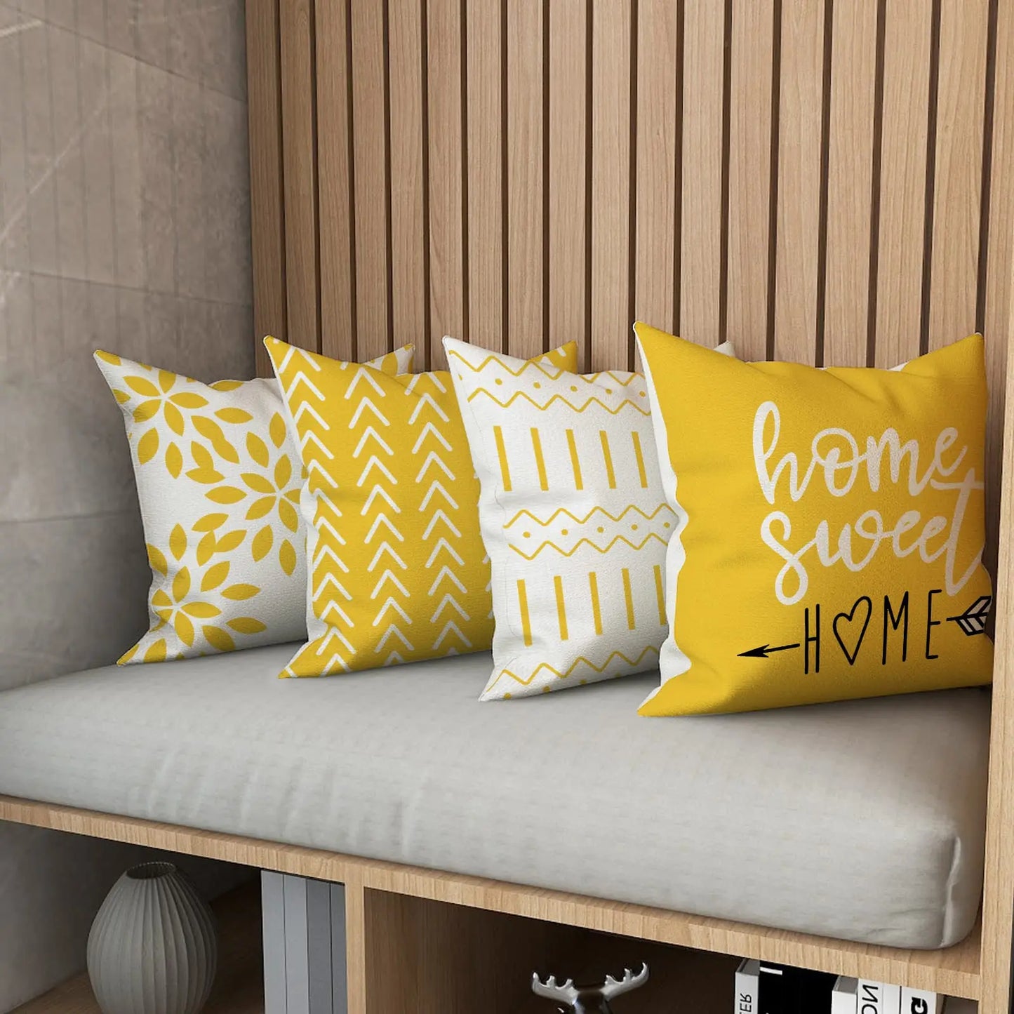 Set of 4 Decorative Pillow Covers