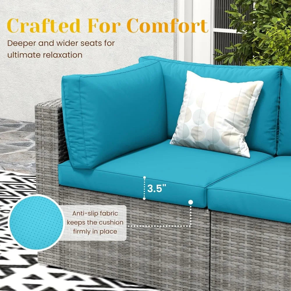 7 Piece Outdoor Patio Furniture Set