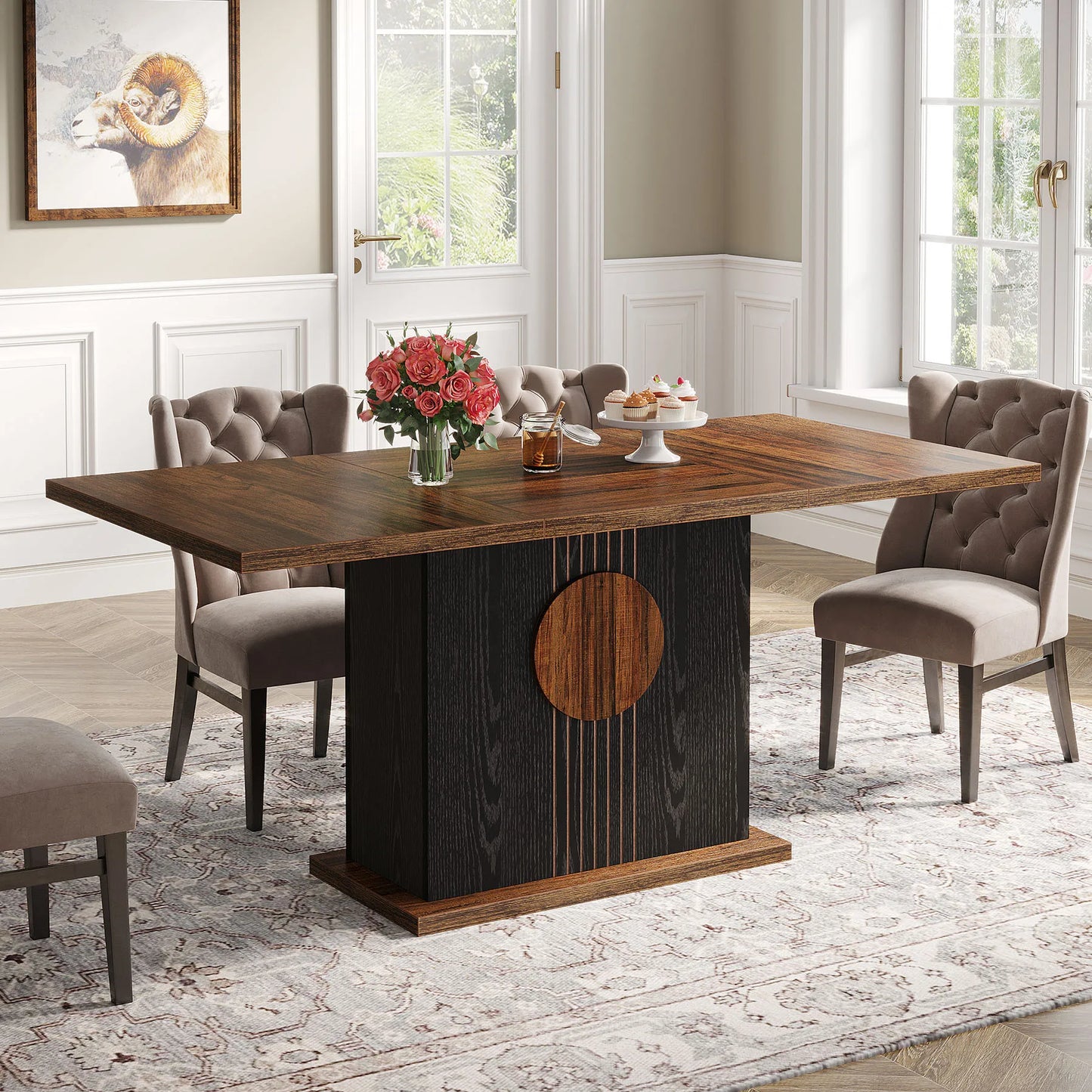 Rectangular Farmhouse Dining Table
