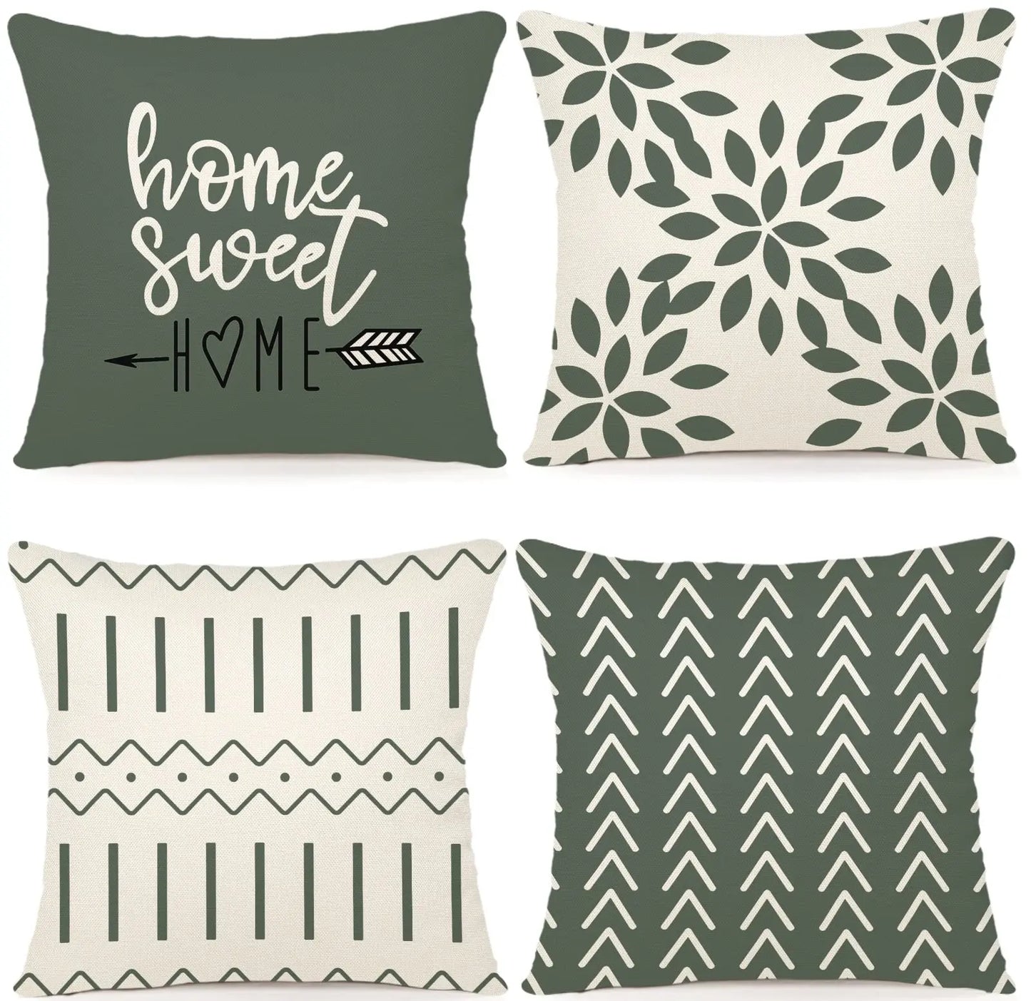 Set of 4 Decorative Pillow Covers