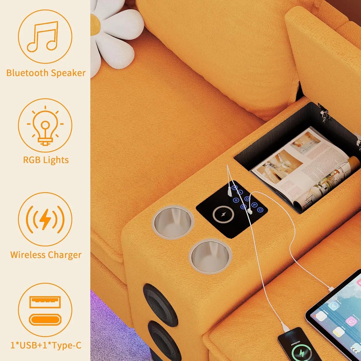 Sectional Sofa with Smart Technology