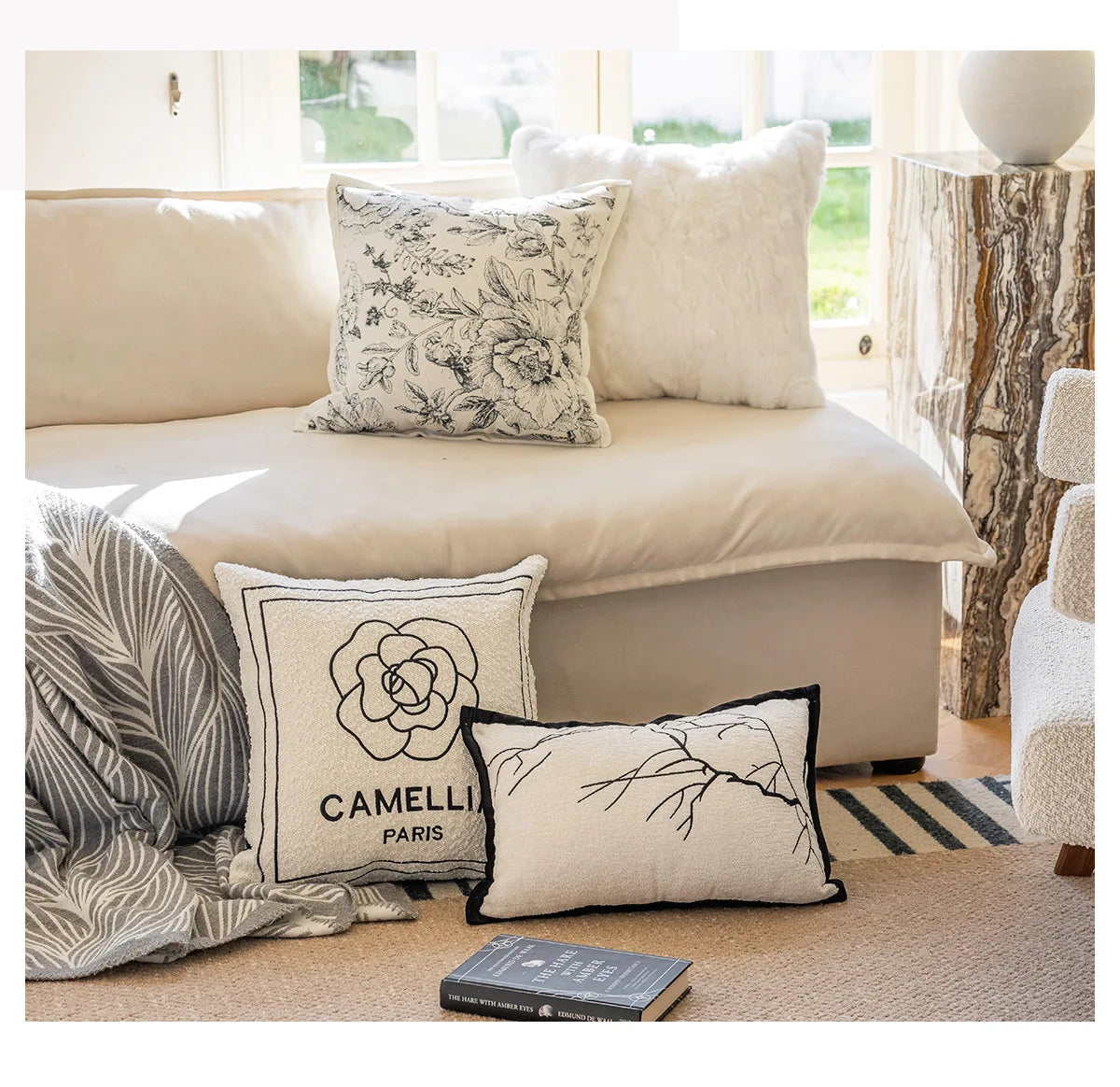 Luxury French Floral Cushion Pillow Cases