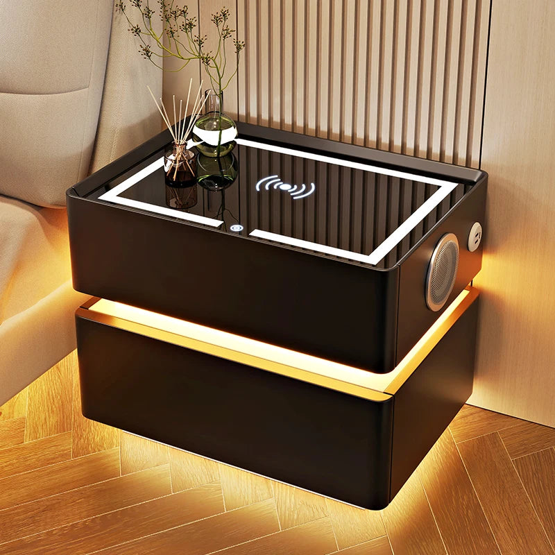 Bedside Table with Intelligent Sensor Light
