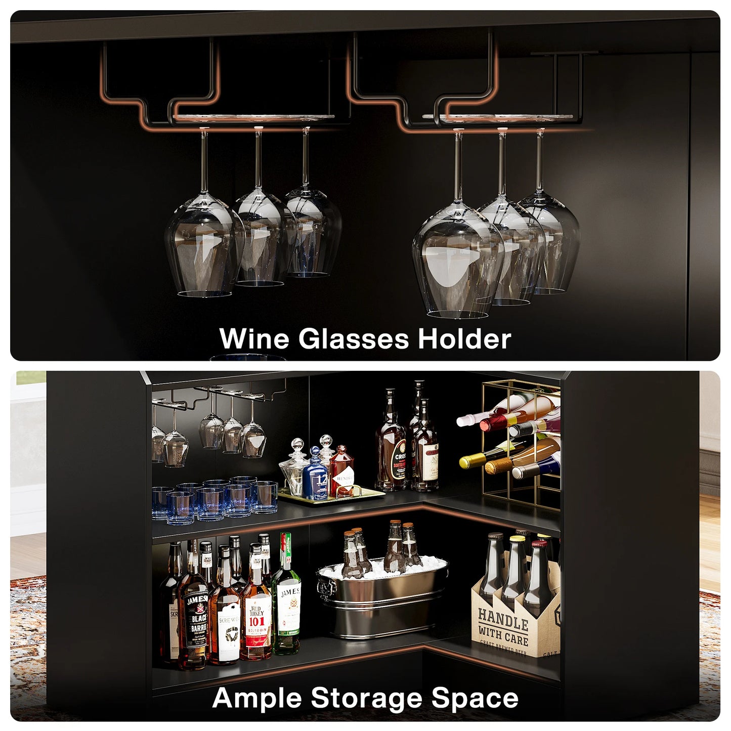 Corner Bar Cabinet