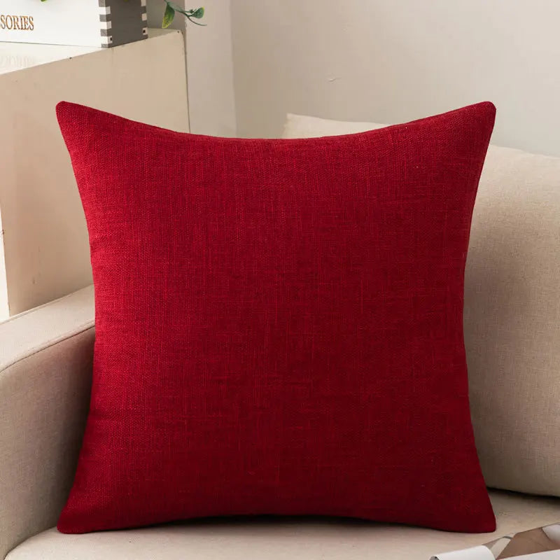 Solid color pillow cover case