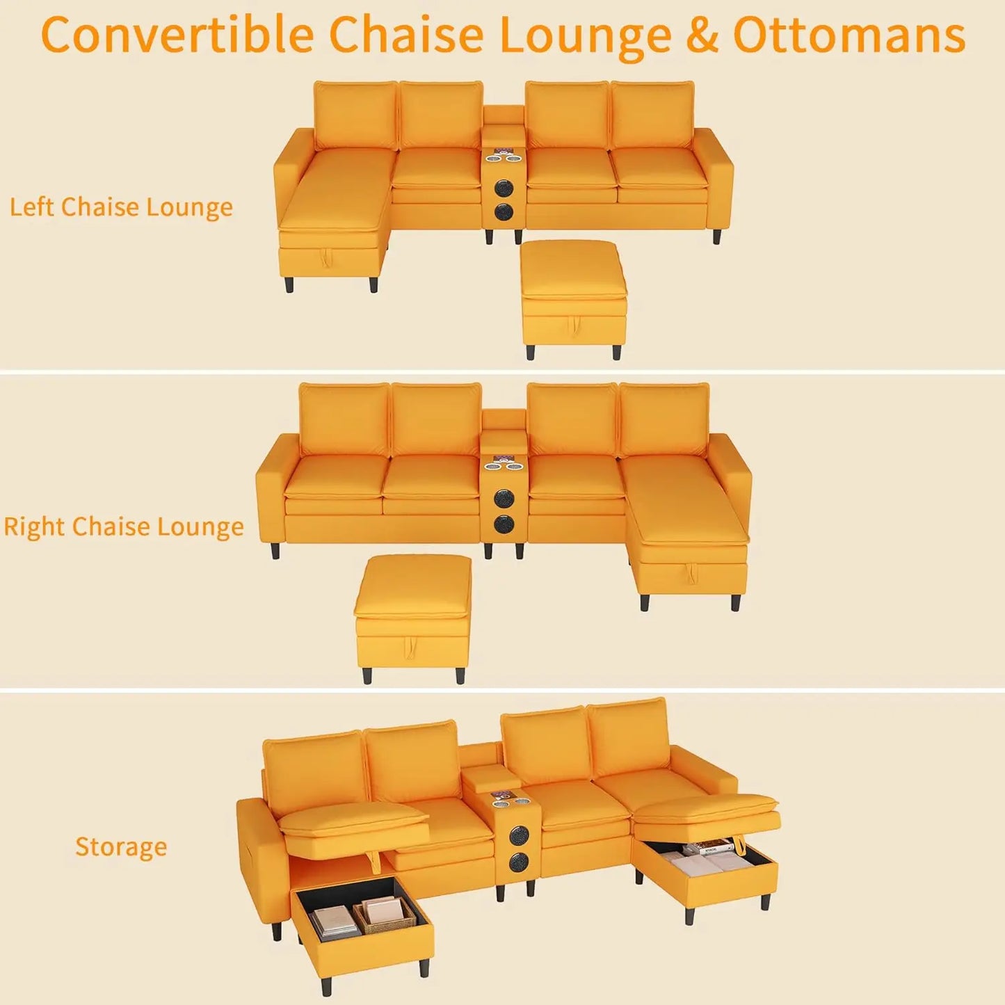 Sectional Sofa with Smart Technology