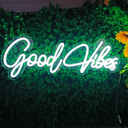 Neon Light Sign Good Vibes Only