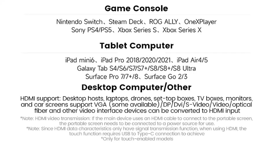 Dual Touch Screen Portable Monitor with stand