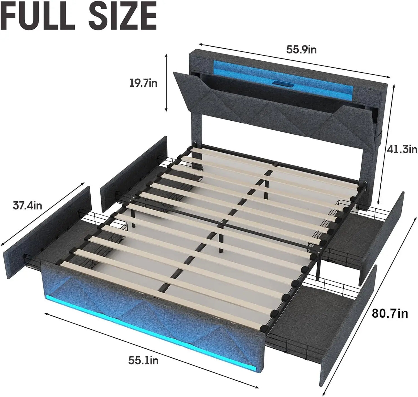 Bed Frame w/ Headboard