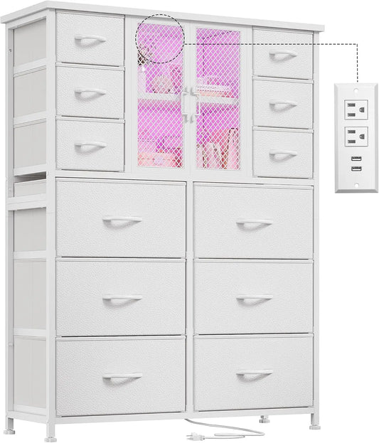 Tall Dresser with Charging Station