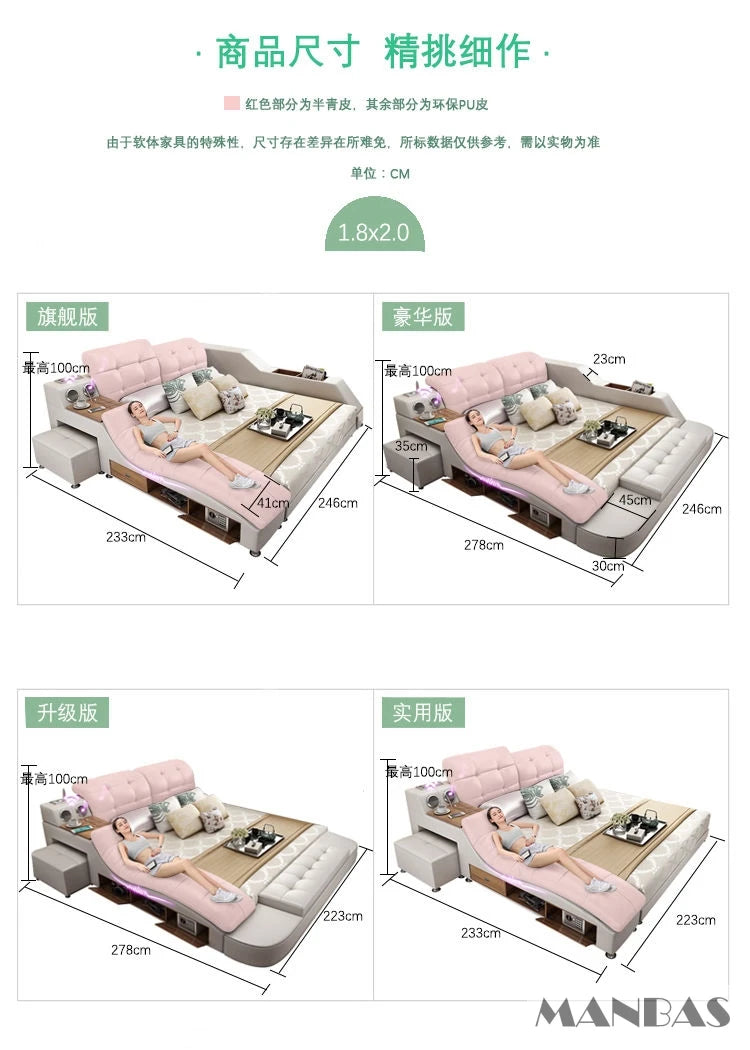 King Size Bed with Smart Technology