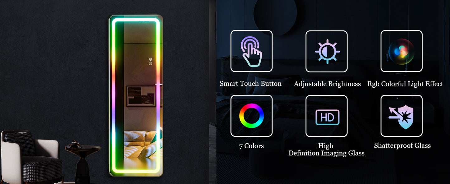 Full Body Mirror with LED Lights