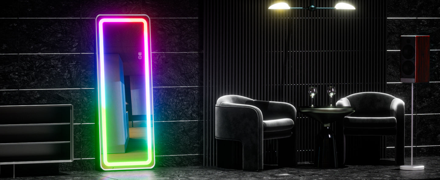 Full Body Mirror with LED Lights