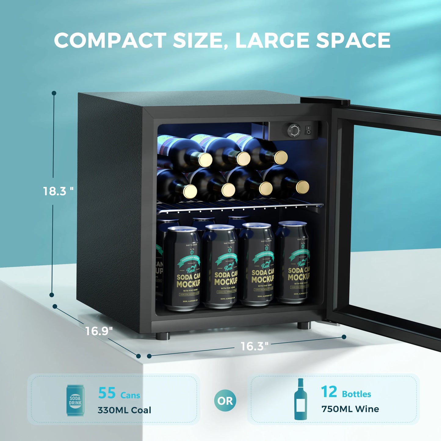 Mini Fridge for Beverages