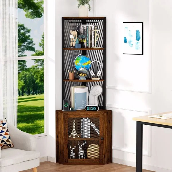 Freestanding Corner Wine and Liquor Bar