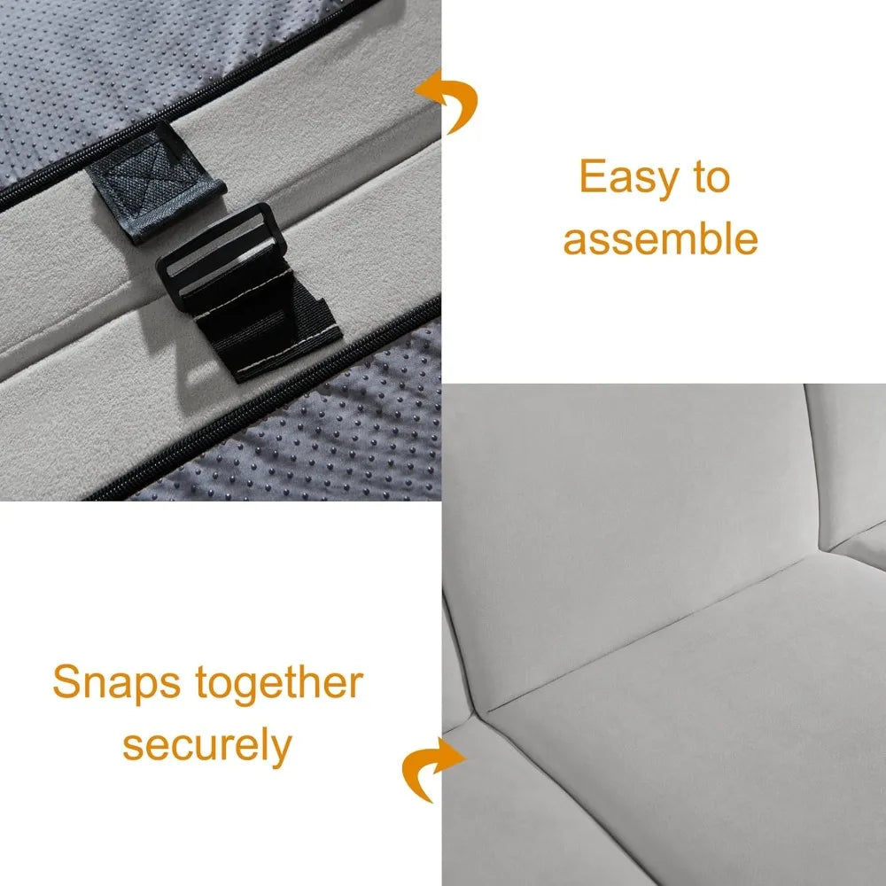 Modular Sectional Grey Sofa