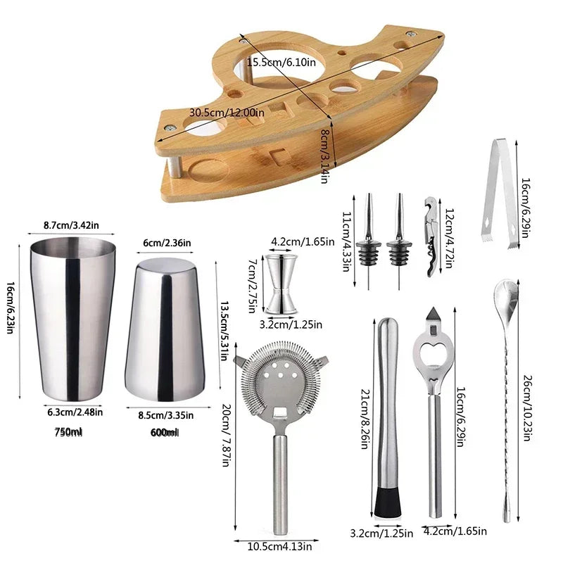 Stainless Steel Cocktail Shaker Set