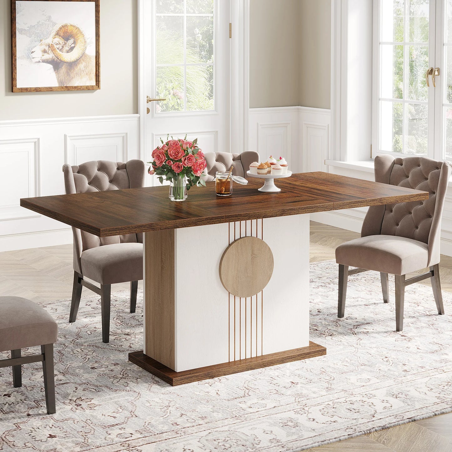 Rectangular Farmhouse Dining Table