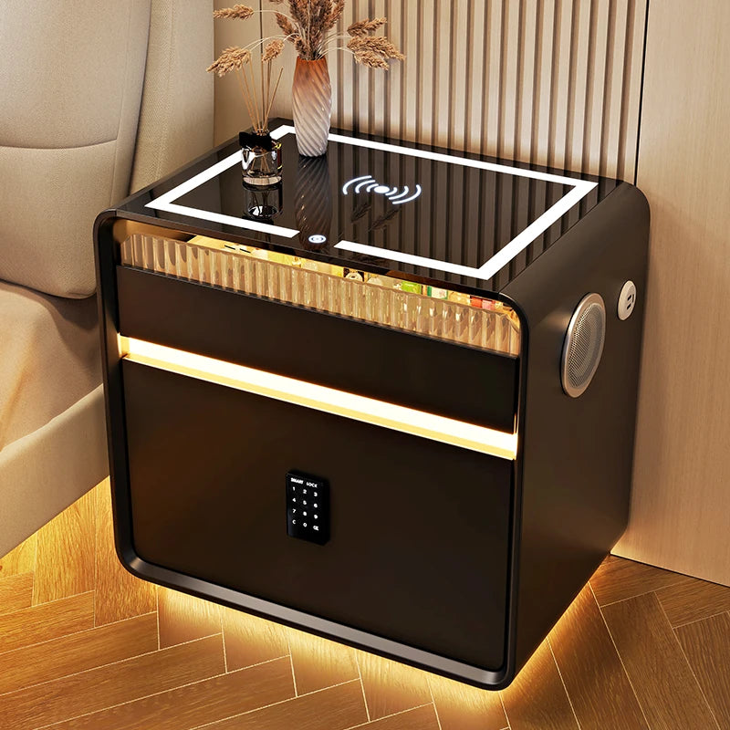 Bedside Table with Intelligent Sensor Light