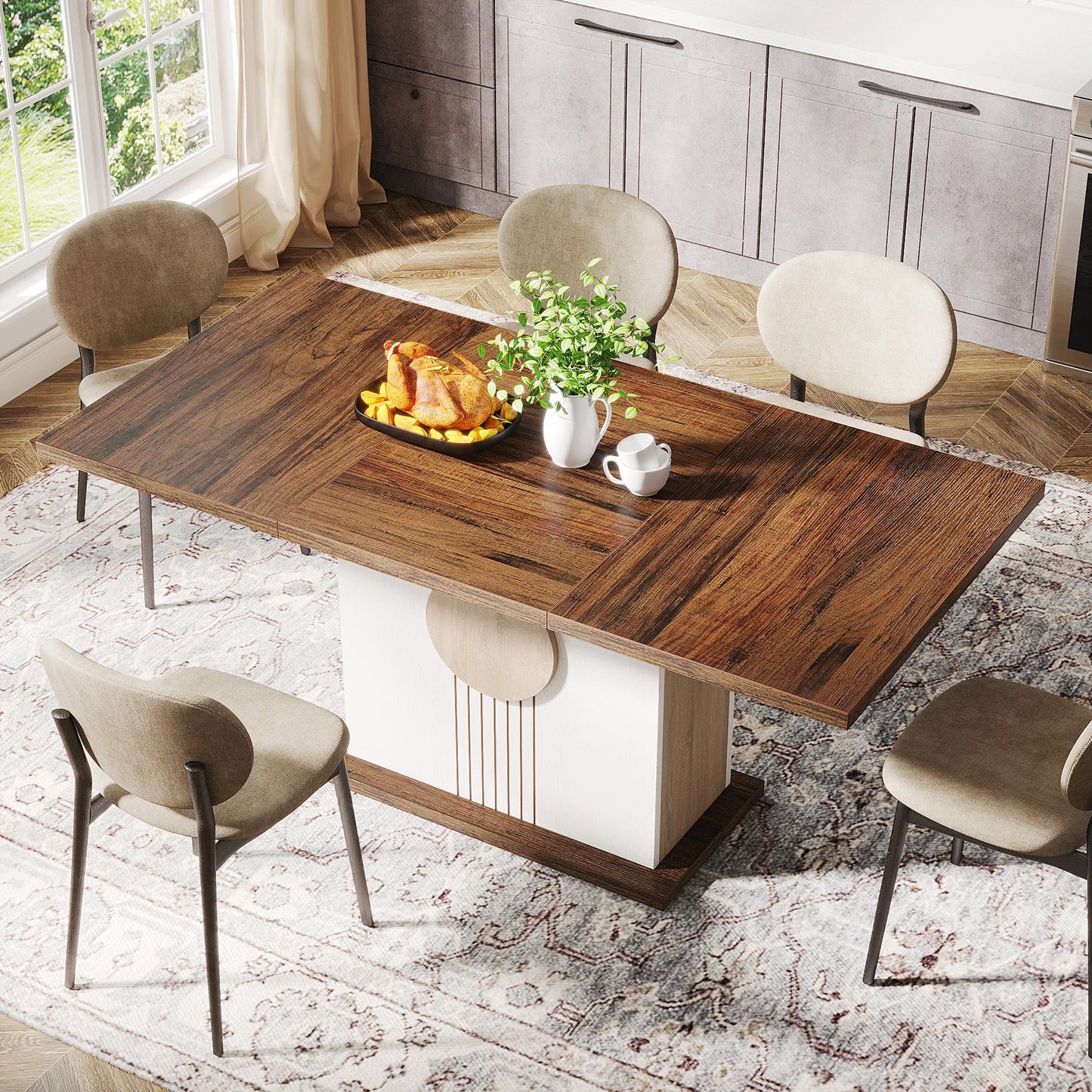 Rectangular Farmhouse Dining Table