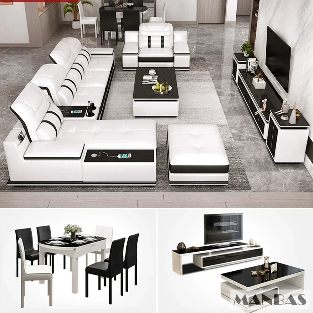 Luxurious Smart Leather Sofa
