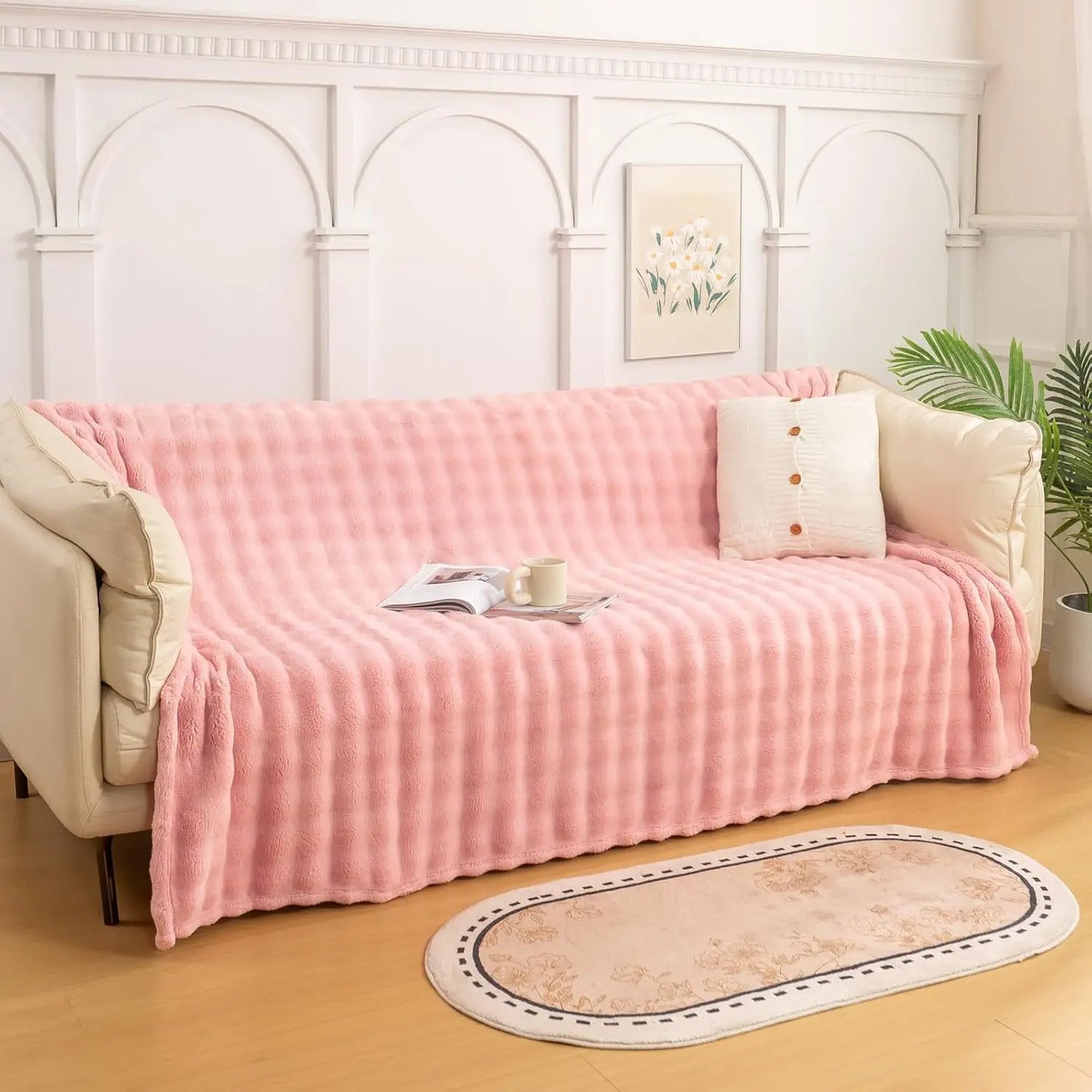 Faux Fur Fluff Blanket