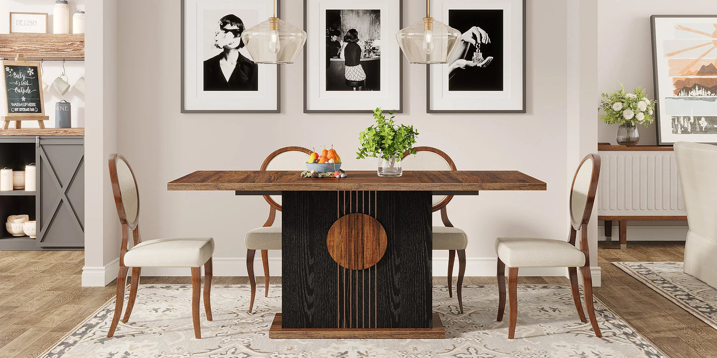 Rectangular Farmhouse Dining Table