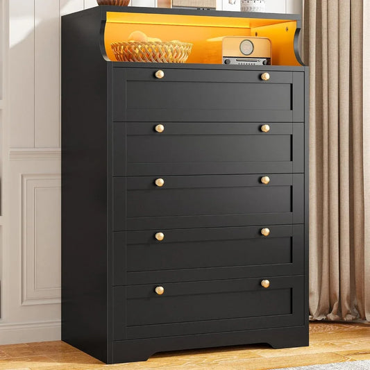Tall Dresser with LEDs