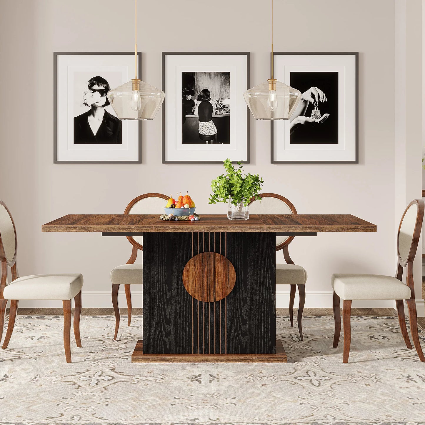 Rectangular Farmhouse Dining Table
