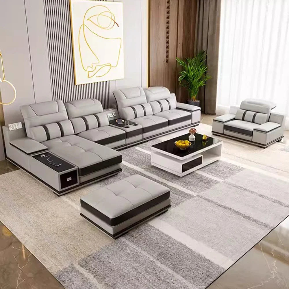 Luxurious Smart Leather Sofa