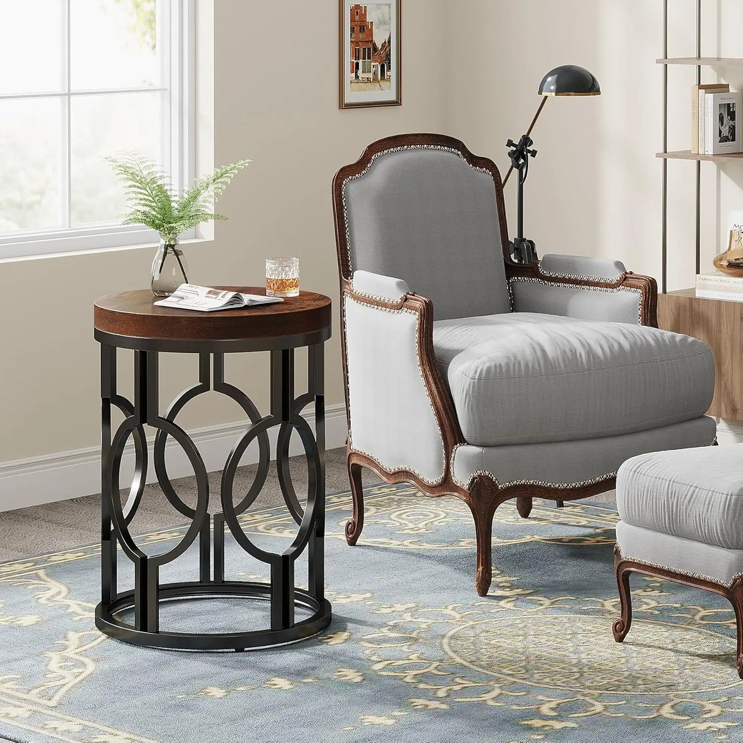Small Round End Table