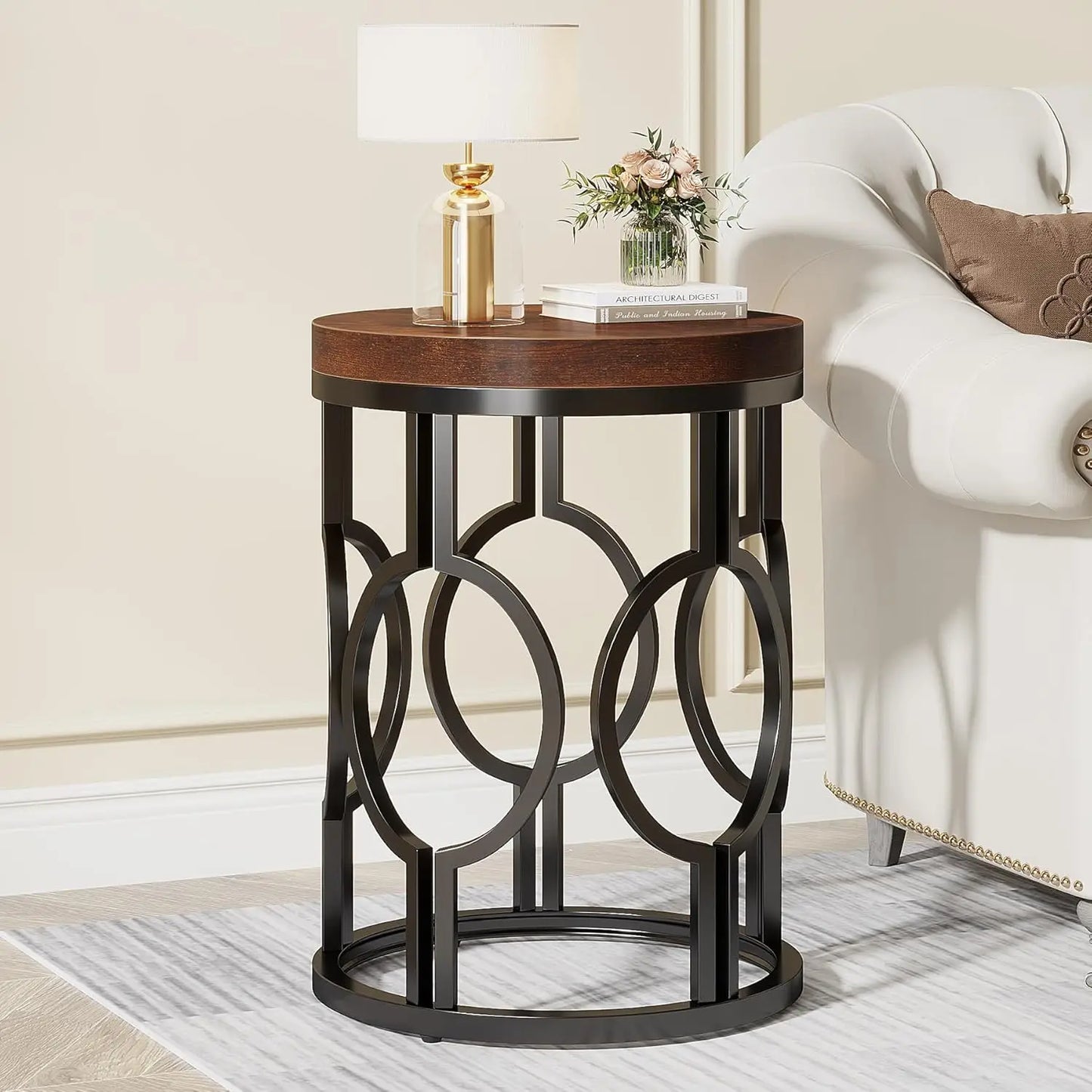 Small Round End Table