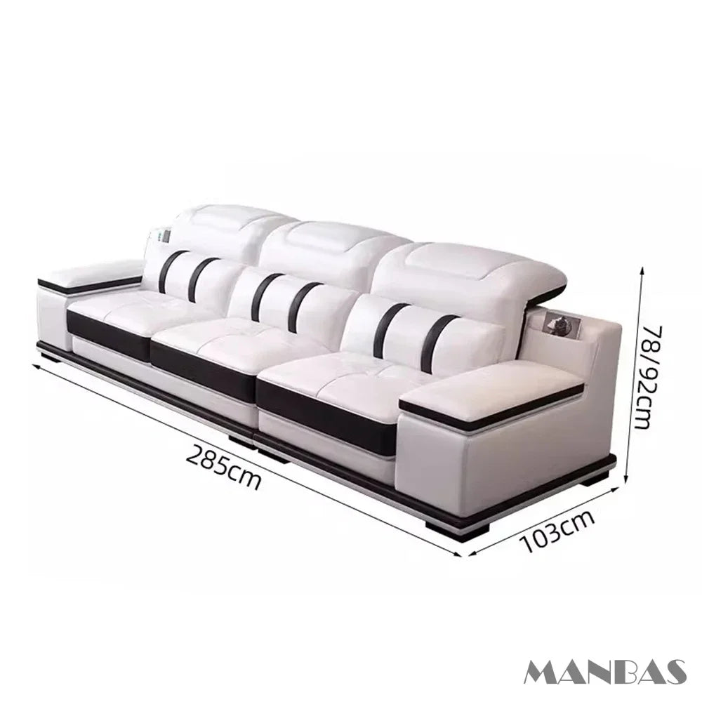 Luxurious Smart Leather Sofa - The Decor Authority