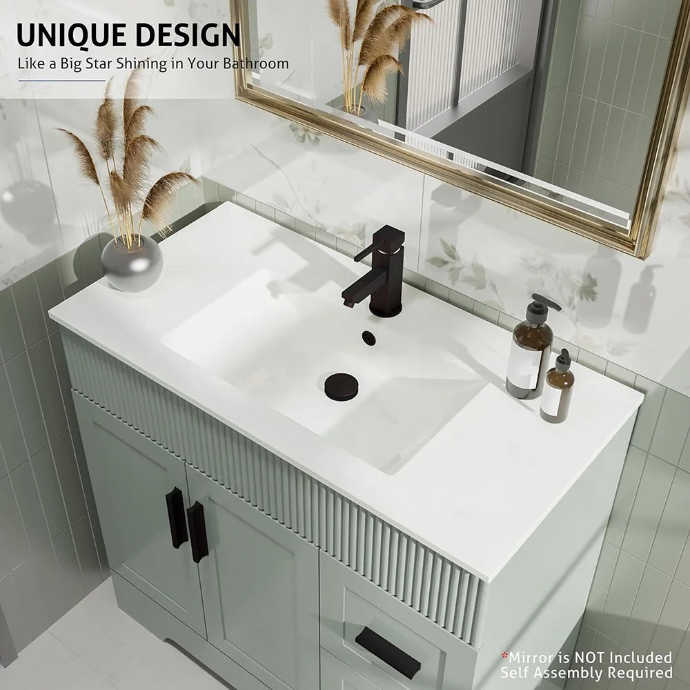 36" Modern Farmhouse Bathroom Vanitiy