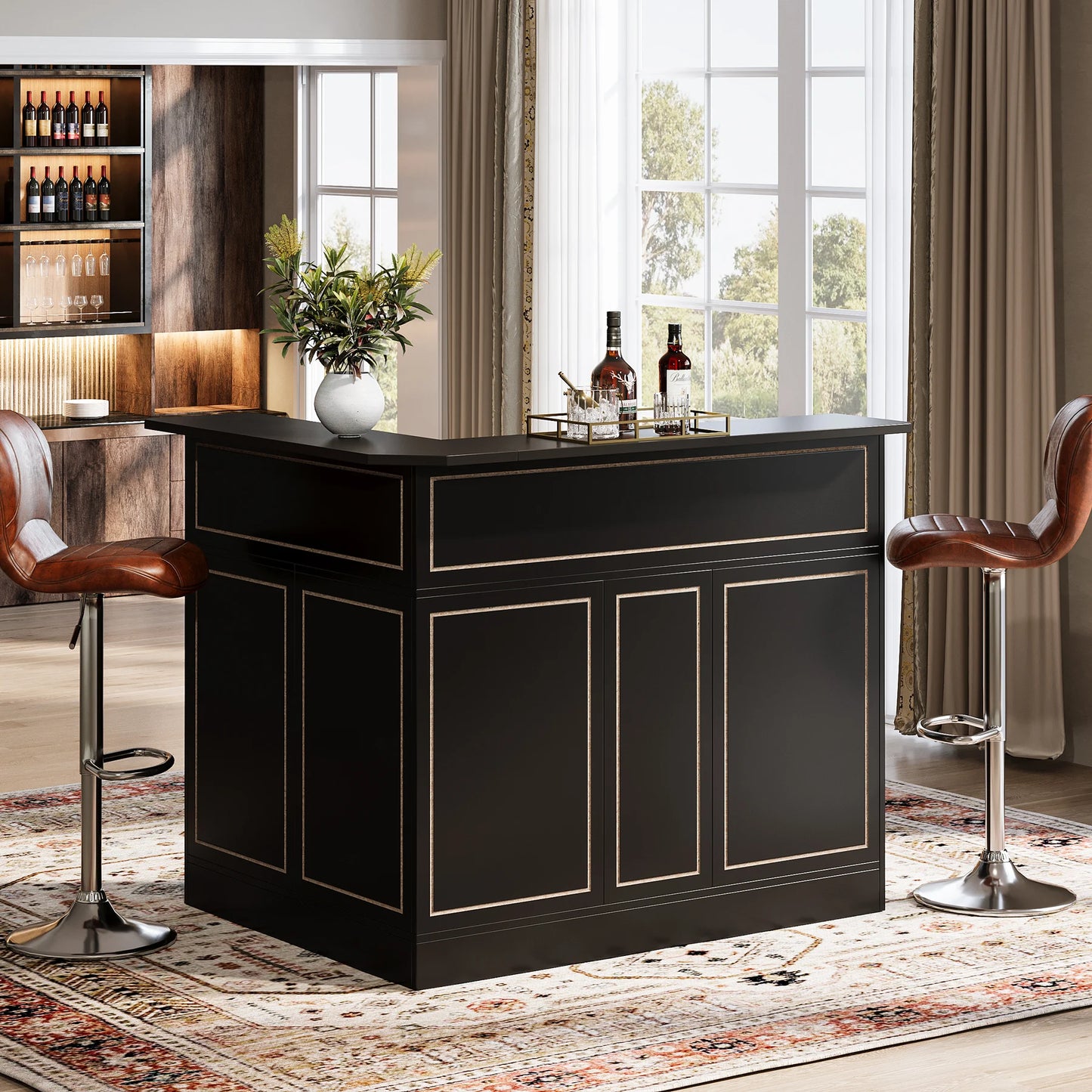Corner Bar Cabinet