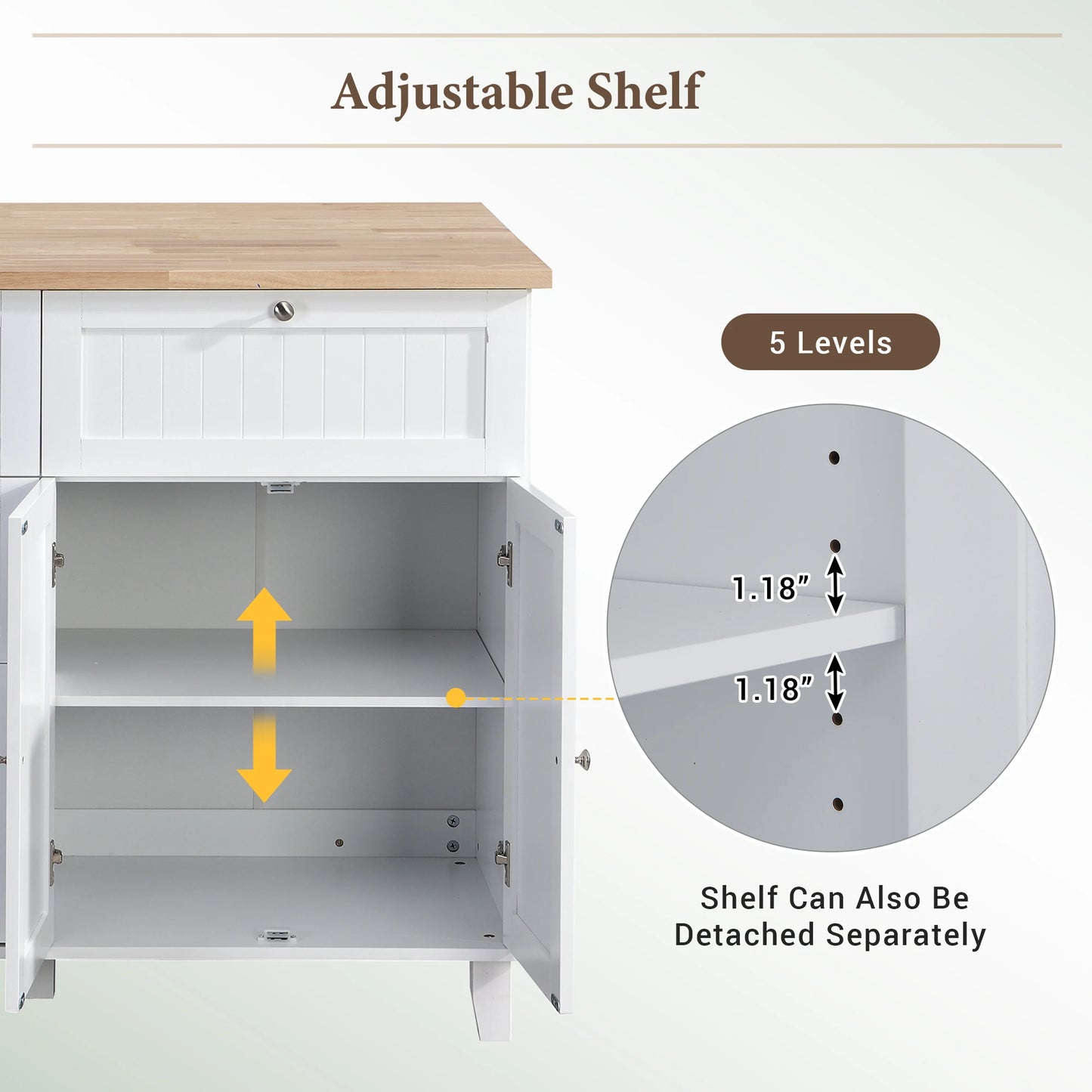 Farmhouse Kitchen Island Set