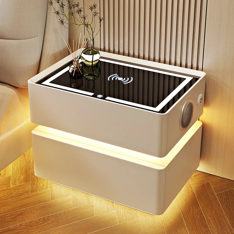 Bedside Table with Intelligent Sensor Light