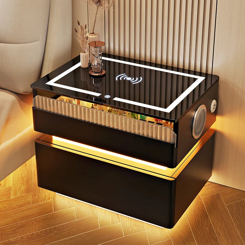 Bedside Table with Intelligent Sensor Light